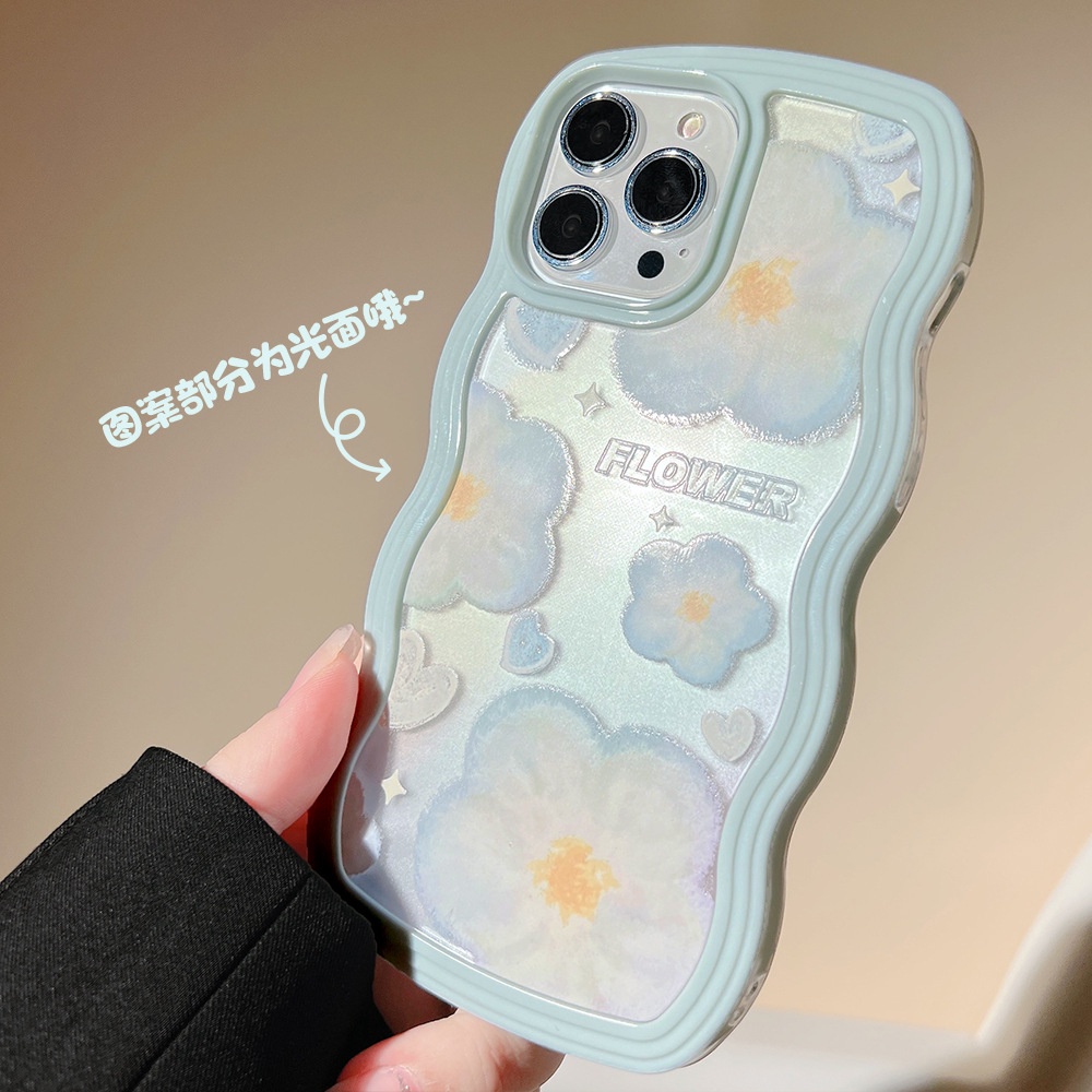 Soft Case Tpu Transparan Frame Gelombang Cover iPhone 13 13pro 13prm 11 7Plus 8Plus Xr XS 13 12pro Max