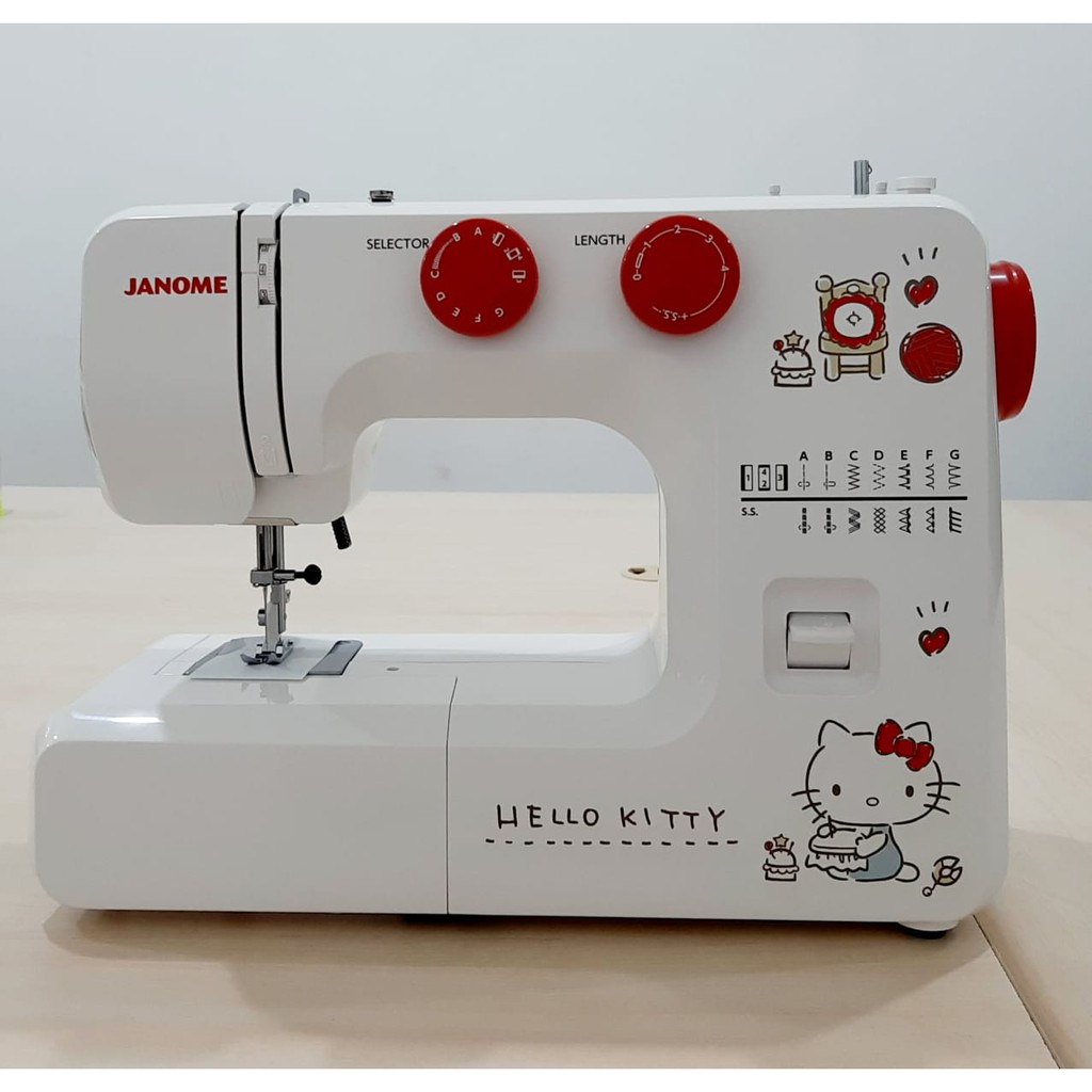 Mesin jahit JANOME Hello Kitty NS 322R Portable Multifungsi