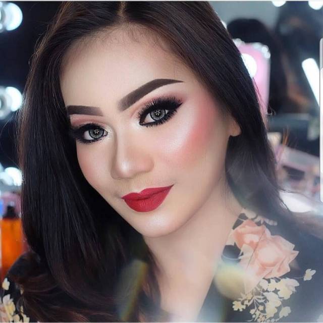 Softlens Pengantin Puffy 3 Tones Gray Grey (Abu-abu) Soft Lens Wedding Make Up Artist Mata Minus