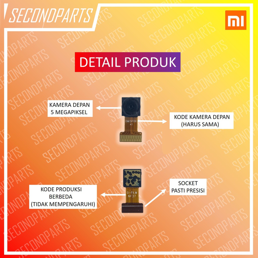 KAMERA DEPAN XIAOMI REDMI NOTE 3 / NOTE 3 PRO ORIGINAL COPOTAN