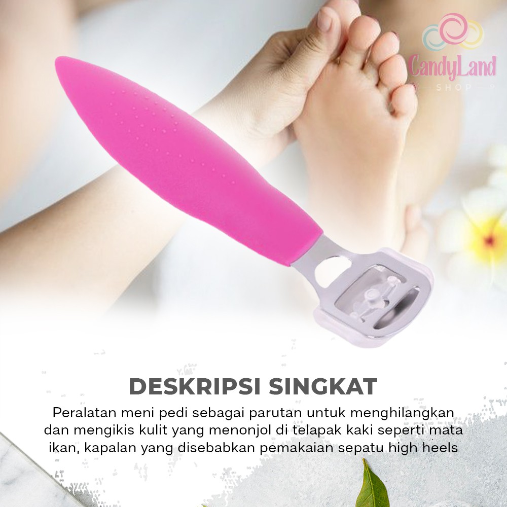 Alat Pembersih Kulit Mati Kaki Kapalan Credo Soligen Perawatan Kaki