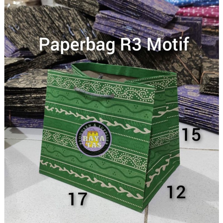 

Paper bag R3 Motif (17x12x15) "PROMO