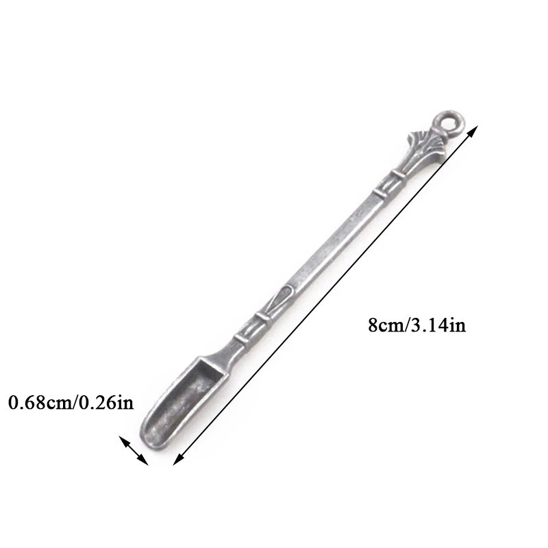 1pcs Sendok Stainless Steel Mini Sendok Emas Aduk Kopi/Teh Sniffer Rasa Bau/Gold Ornamen Peralatan Makan Desain Novel/Sendok spatula Asap Dengan Cincin/Sendok Mungil
