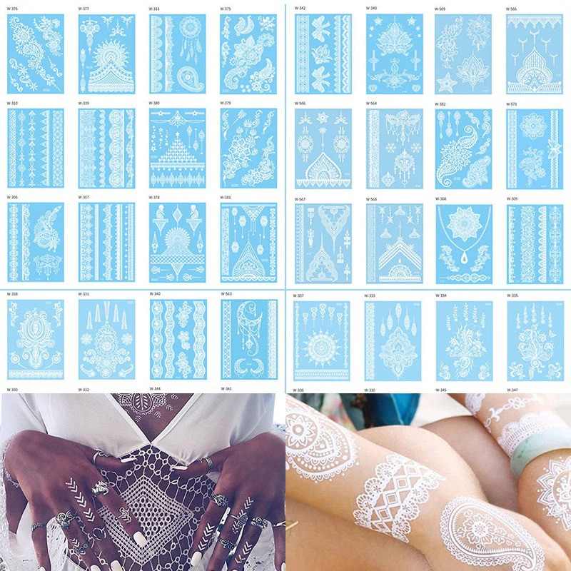 tatto temporer tatto temporary temporary tattoo white henna