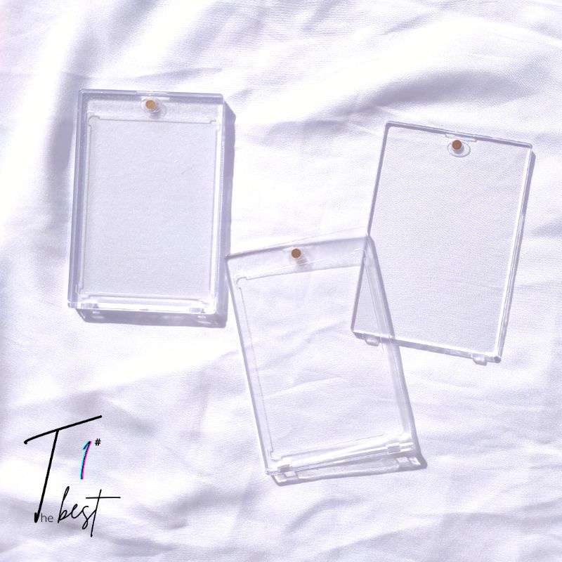 

Premium Magnetic Toploader Clear Acrylic Tempat id card Akrilik [ TheBestOne ]