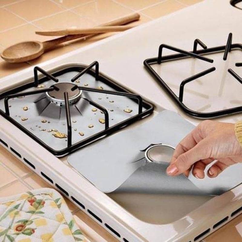 Reusable Foil Stove Cover Isi 8PCS