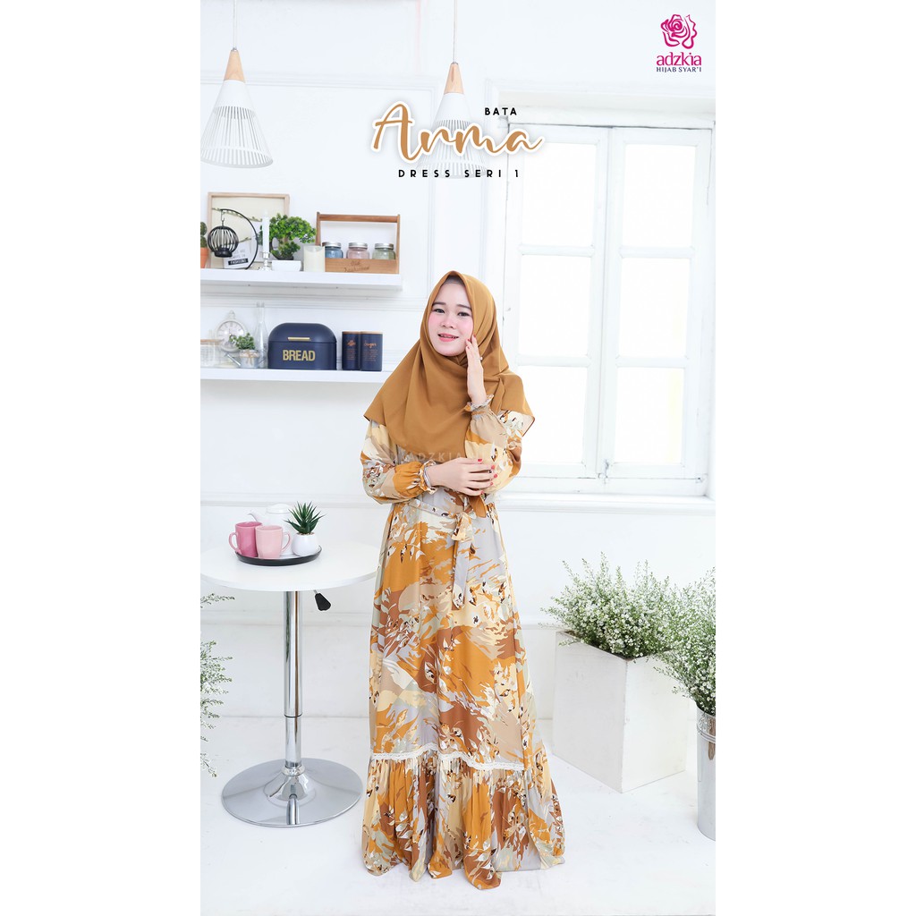 READY STOCK ARMA SERI 1 ORIGINAL ADZKIA HIJAB SYARI GAMIS KEKINIAN CANTIK