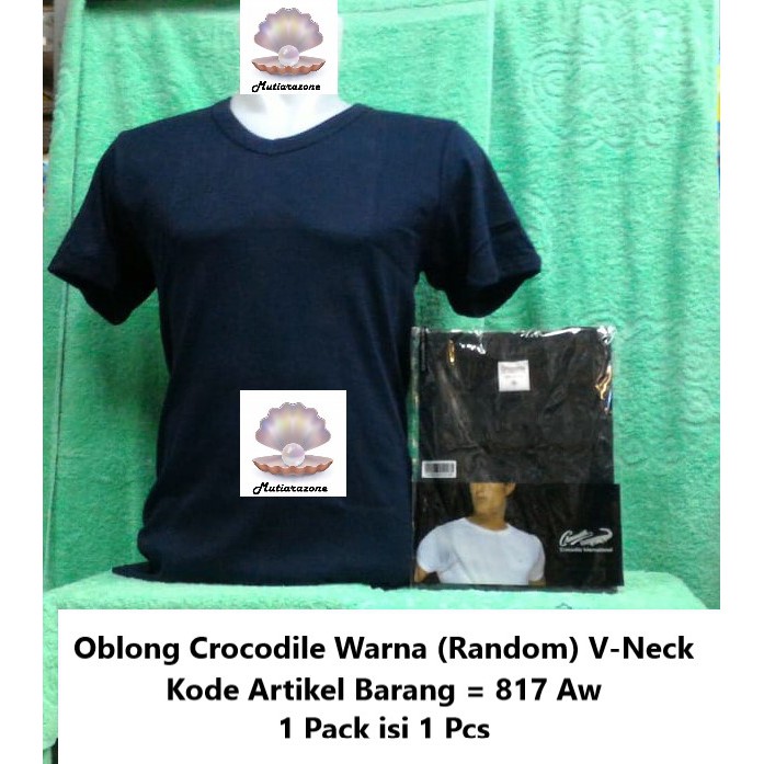  Oblong  Crocodile  Warna V Neck 817 AW 1in1 Shopee Indonesia