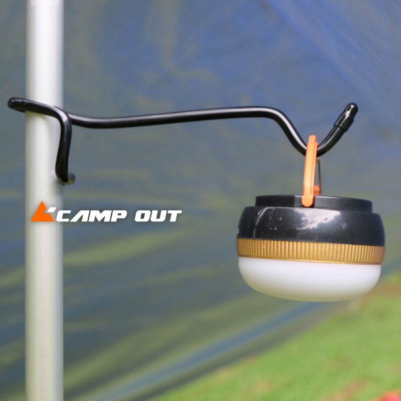 Holder lampu tiang flysheet - Gantungan Lampu camping -  Camping Multufunction Lighting Holder - Camp out Hanger Lamp