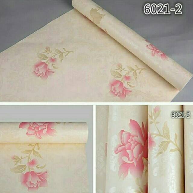 Wallpaper Batik Bunga Warna Pastel Shopee Indonesia