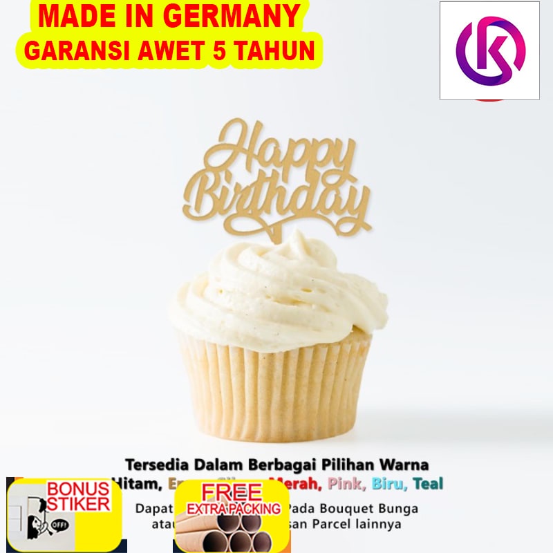 

Grosir Cup Cake Topper AKRILIK - HBD MINI D - Topper Kue Happy Birthday