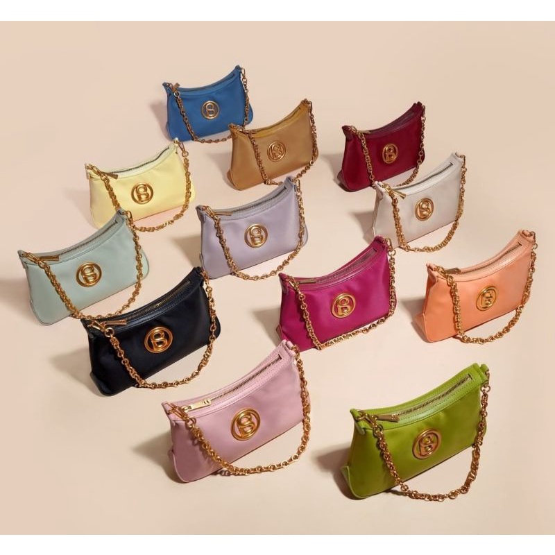 Luana Nylon Bag by Buttonscarves ( INDIGO & GUAVA )