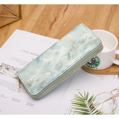 DOMPET WANITA LAUTZ WA002B2 BIRU IMPORT TOSCA MARBLE KULIT FASHION KOREA MURAH PANJANG HP BATAM ORI