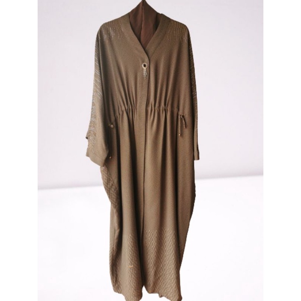 Hikmat Kaftan Abaya Brown - New