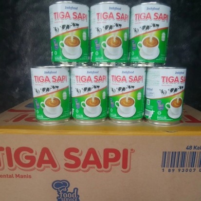 [1dus] Tiga Sapi Kental Manis 490gr x 48pcs Krimer Kental Manis