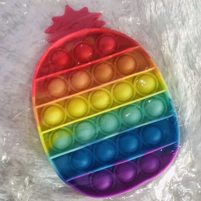 [BISA MENYALA] Tas Pop it LED Bisa Menyala Fidget Push Popit Mainan Pop it-Pop it Nanas