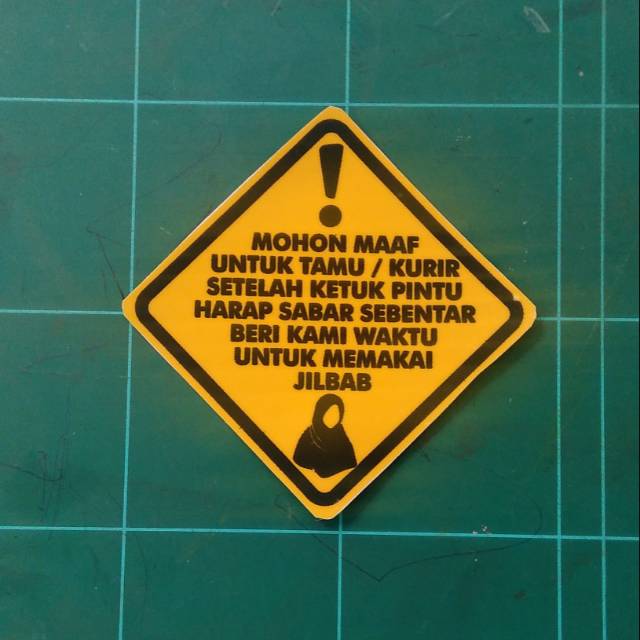 Stiker Kurir Tamu Muslimah Murah Mohon Tunggu Kcl Shopee Indonesia
