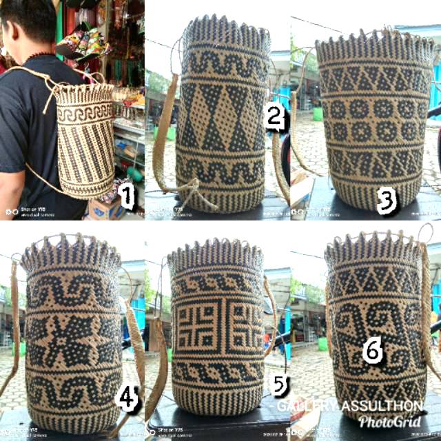 Tas anjat rotan ukuran besar tas butah tas anjat ransel bahan rotan premium