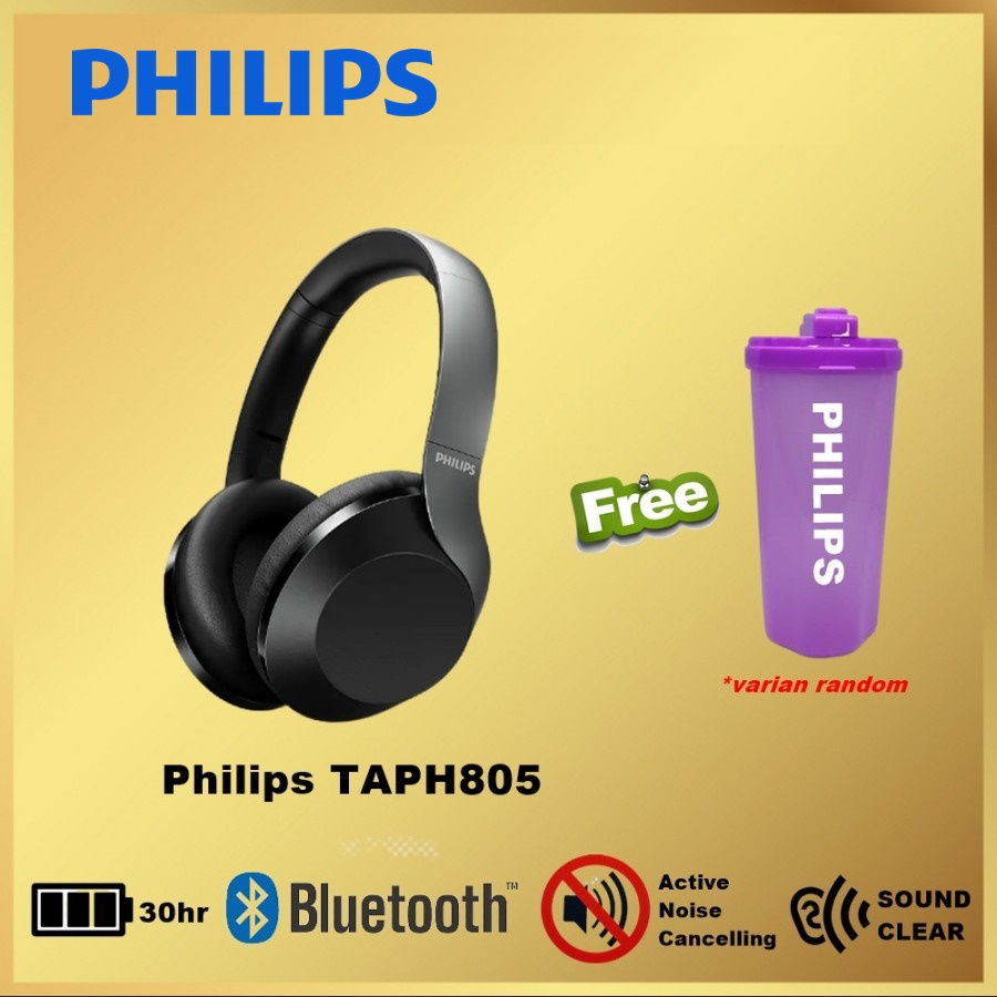 Philips TAPH805 Noise Canceling Headphones Headset TAPH805NC TAPH805BK TAPH 805