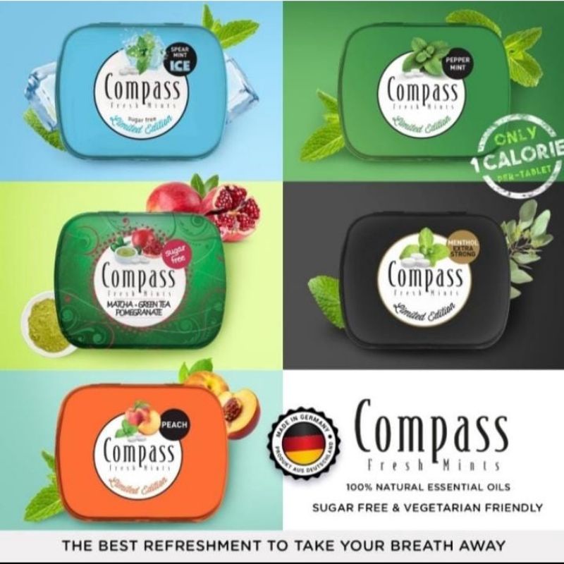 Compass Fresh Mint 14gr Sugar Free