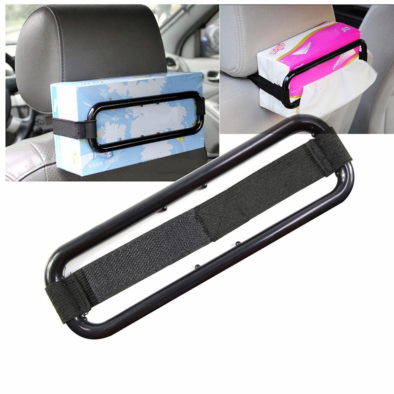 Car Sun Visor Seat Kembali Tissue Napkin Paper Box Holder