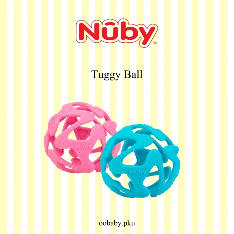 nuby tuggy ball silicone sensory toy