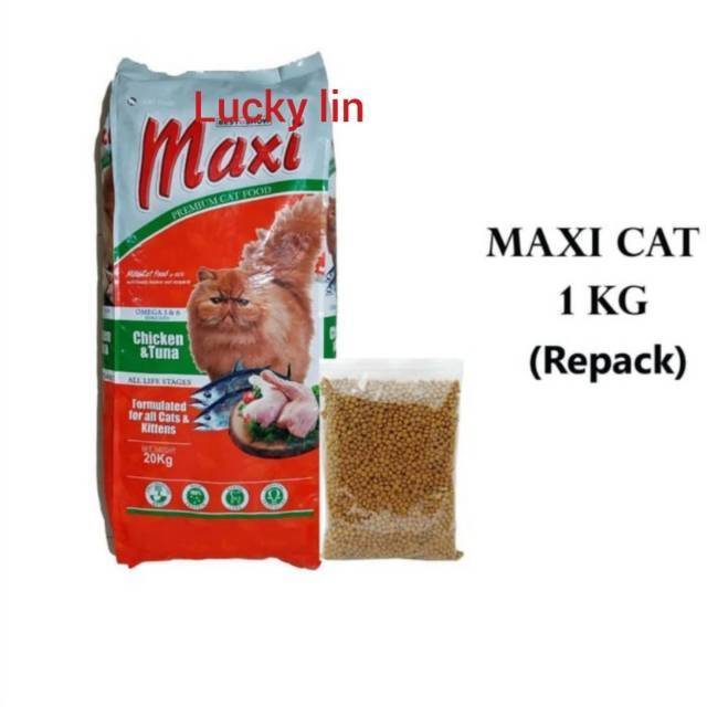 Makanan kucing maxi cat 1kg repack / maxi cat repack 1kg / maxicat / maxi kucing