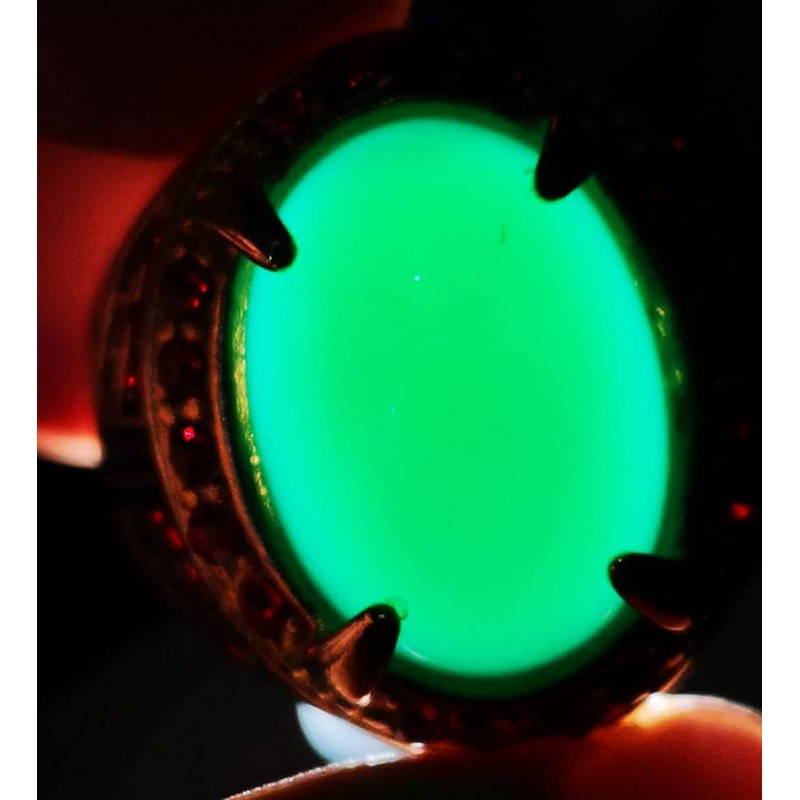 Batu akik natural ijo Garut crystal