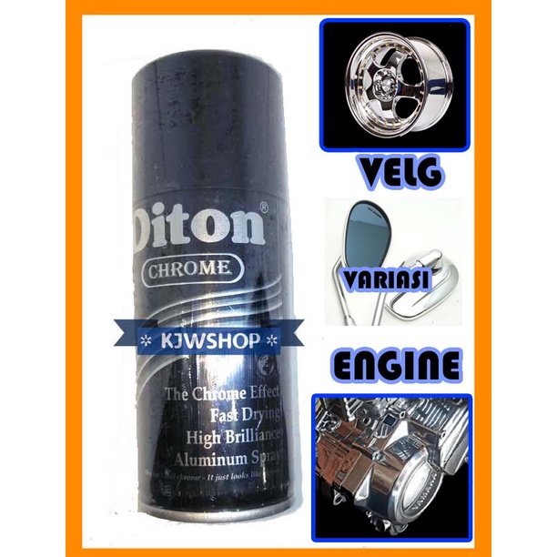 Jual Diton Chrome Diton Crom Cc Aluminium Cat Semprot Spray Diton Krom Velg Motor Cc Spet