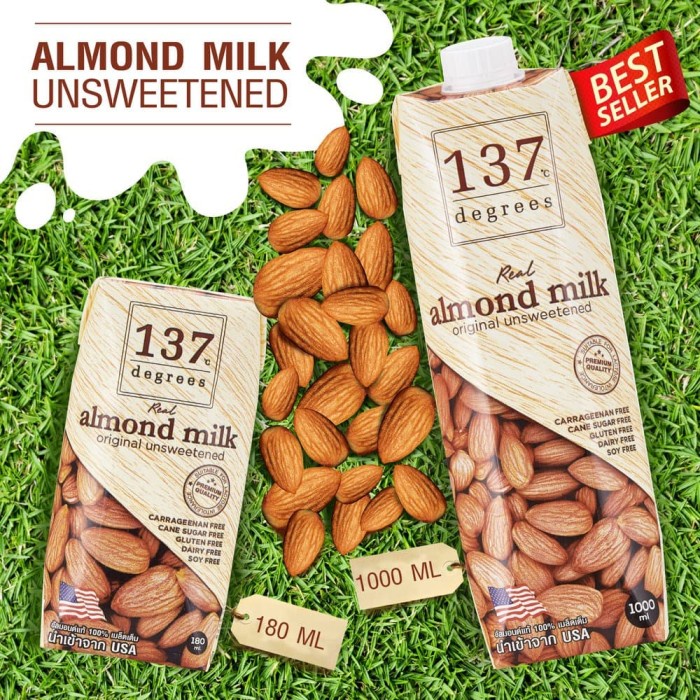 

Ee51 137 Degrees Almond Milk Unsweetened 1000Ml 6Gggddv