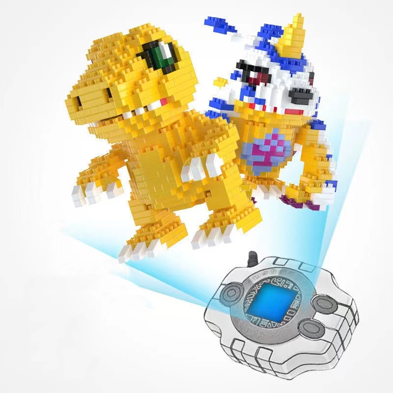 Mainan Balok Bangunan Miniatur Partikel Model Kapal Yagumon Gabumon Bada Beast Untuk Anak