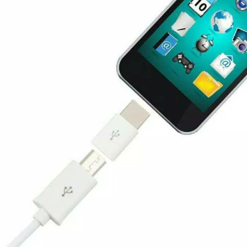 ADAPTOR/CONVERTER SAMBUNGAN MICRO USB TO TYPE-C PORT USB 3.1 OTG ANDROID