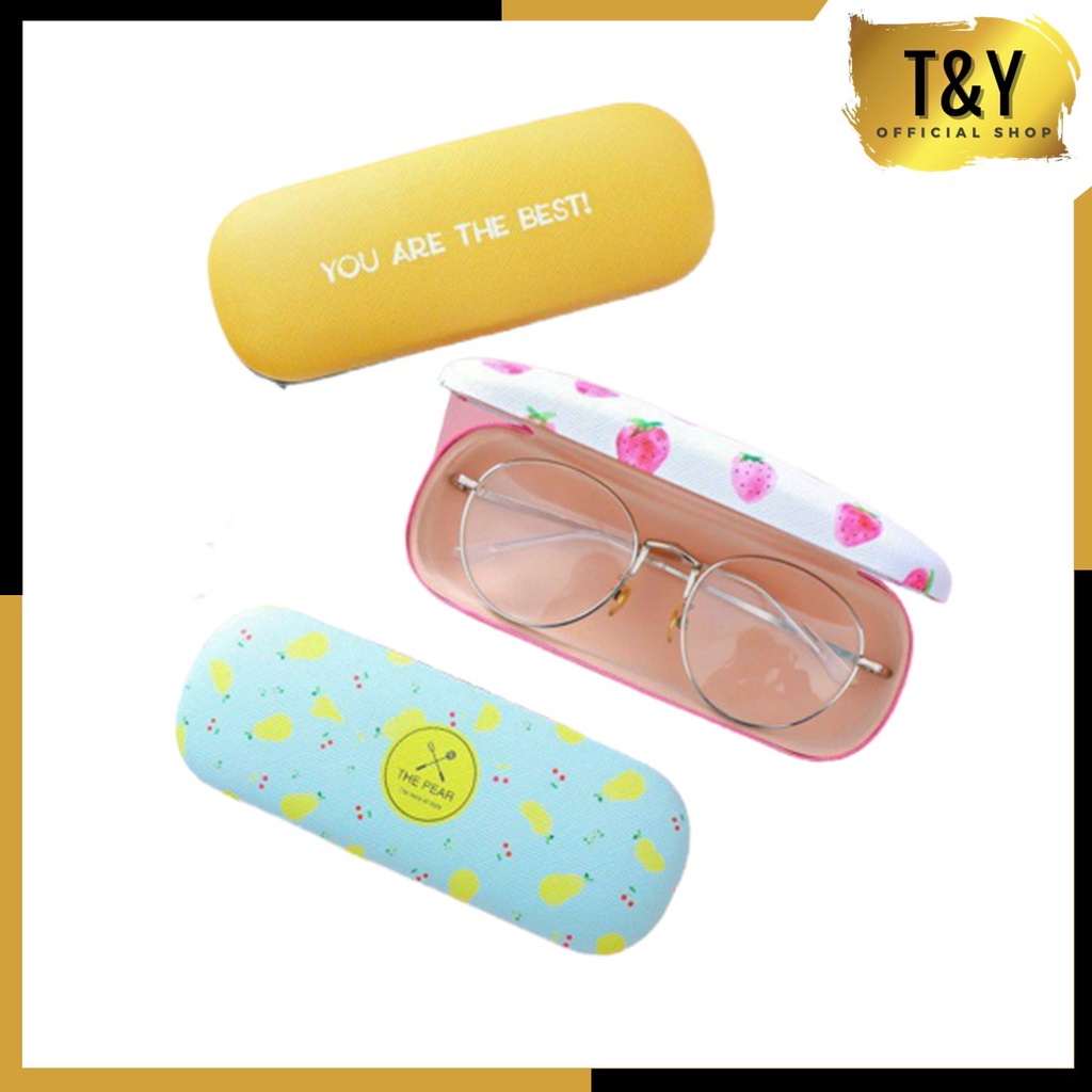 T&amp;Y  Kotak Kacamata Motif Buah Fruit Glasses Case Tempat Kaca Mata Karakter KW High Quality