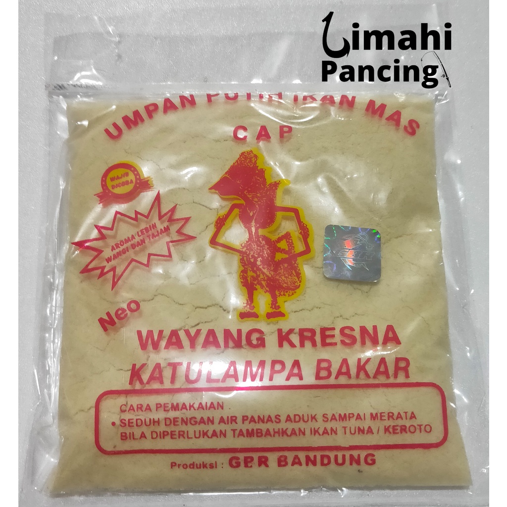 Umpan Pelet Putih Ikan Mas Cap Neo Wayang Kresna Katulampa Bakar GBR