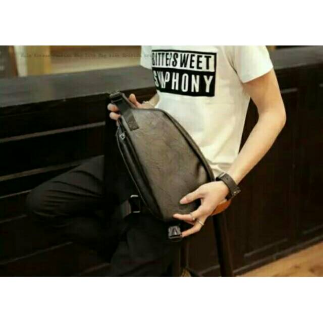 TAS SELEMPANG-TAS DADA-TAS KULIT IMPOR-TAS MACHO COWOK-TAS BRANDED-TAS KEREN
