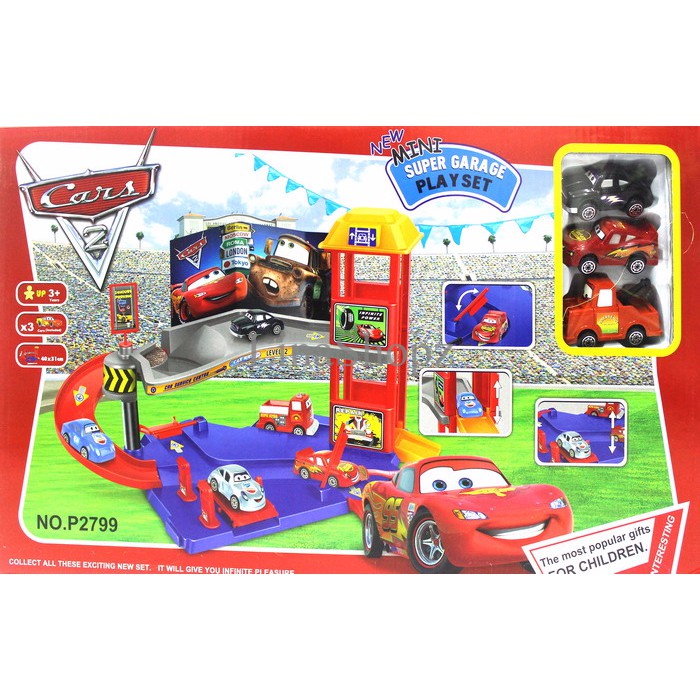 super cars garage playset mainan anak garasi mobil playset p2799