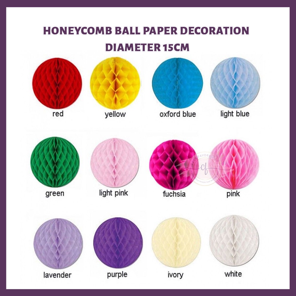 Honeycomb Ball Paper Decoration -  15Cm