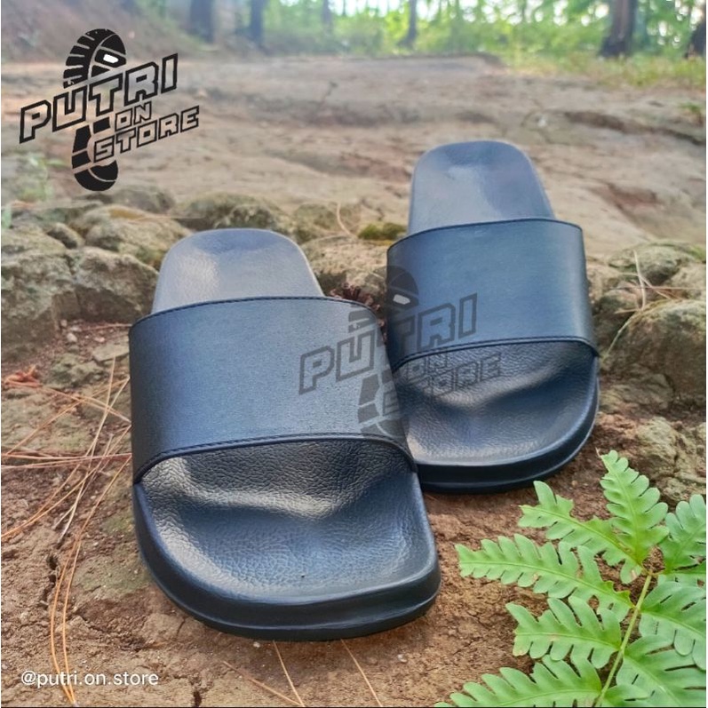 Sandal Slop Distro Polos Pria dan Wanita tanpa LEM model Premium, Slop, Slide, dan Slip On Terbaru