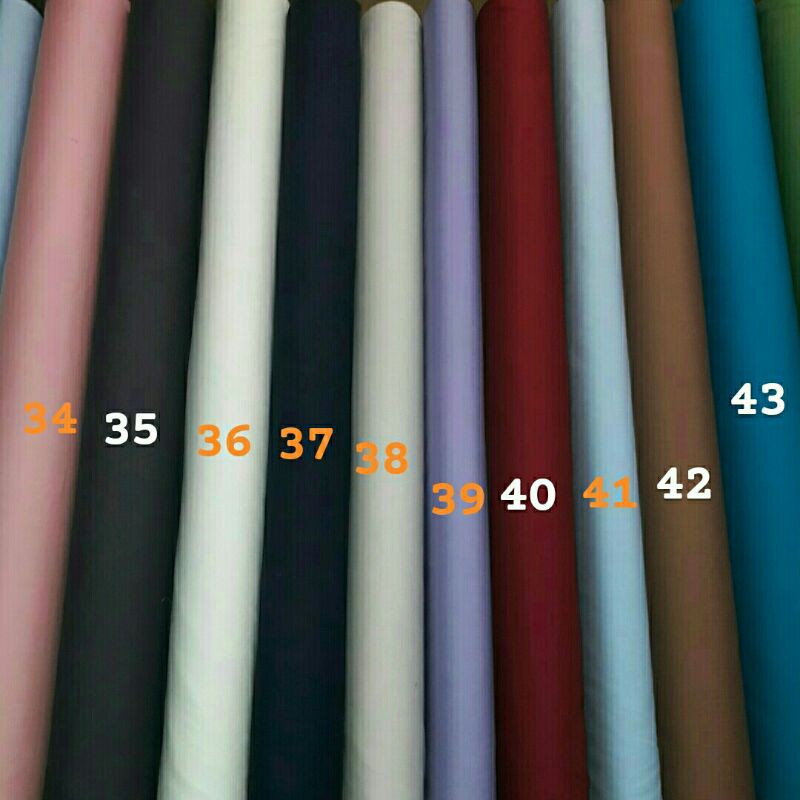 Katun polos/Katun poplin/Bahan katun polos./Tokai