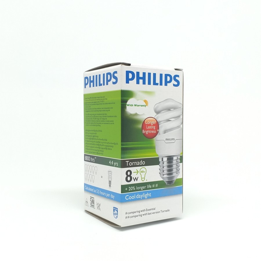 Jual Lampu Philips Tornado W Watt W Putih Cool Daylight Shopee Indonesia