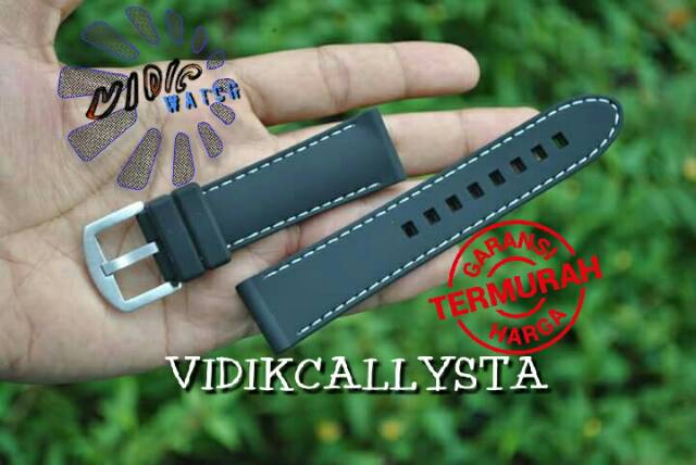 ORIGINAL RUBBER STRAP TALI KARET JAM 22 24 WATERPROOF UNIVERSAL