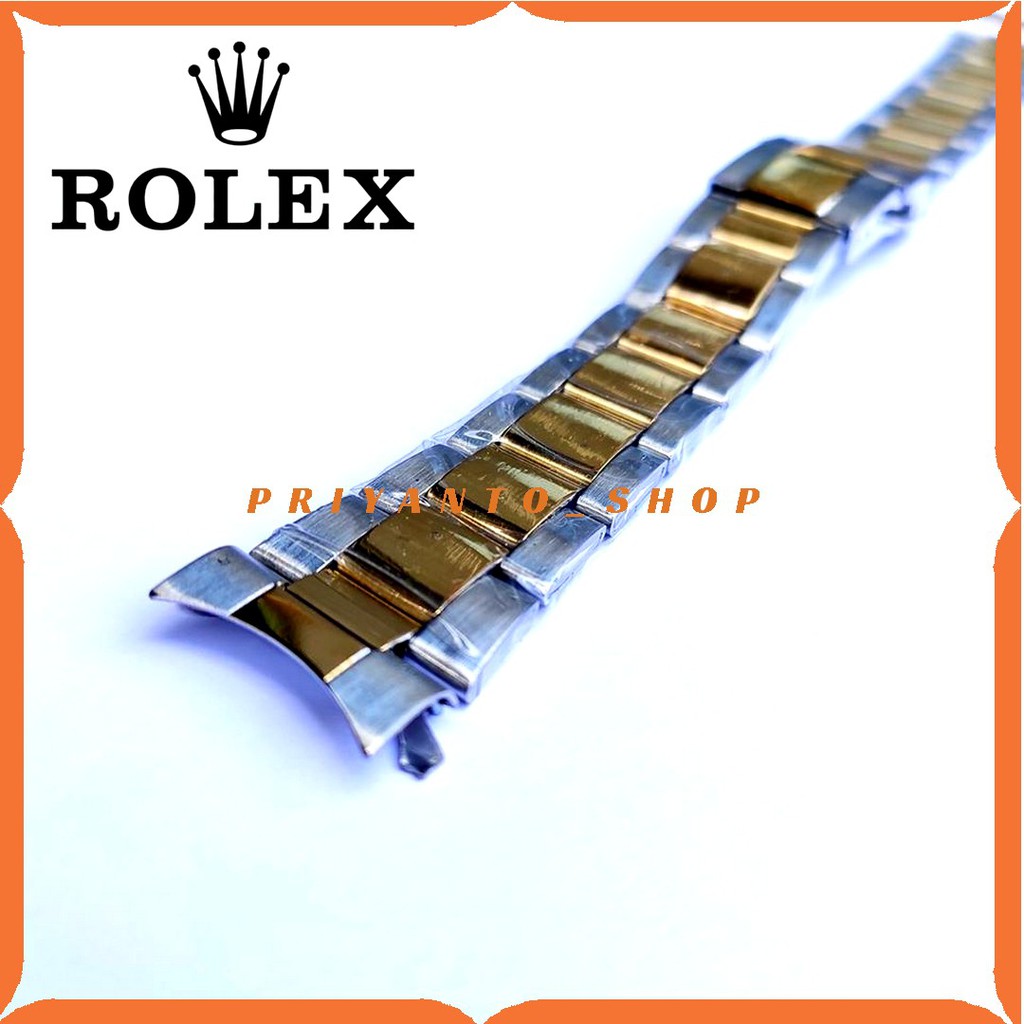 STRAP ROLEX DAYTONA 20MM TALI JAM TANGAN RANTAI ROLEX DAYTONA KOMBINASI 20MM