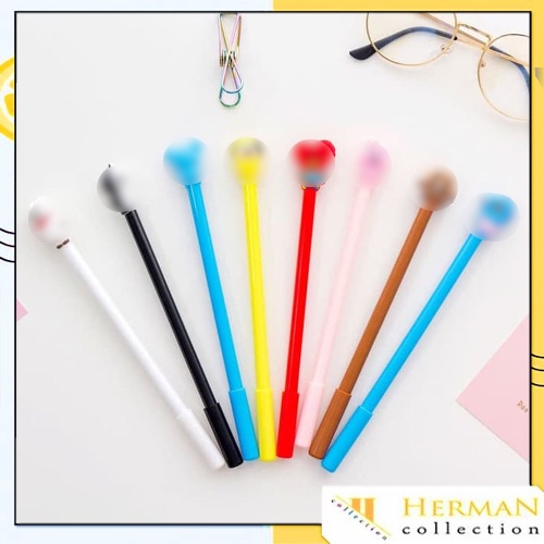 

HC Pena Karakter ARMY Black Ink Gel Pulpen Murah Gel Bolpen Gel KPOP Alat Tulis Sekolah Kantor Murah Import