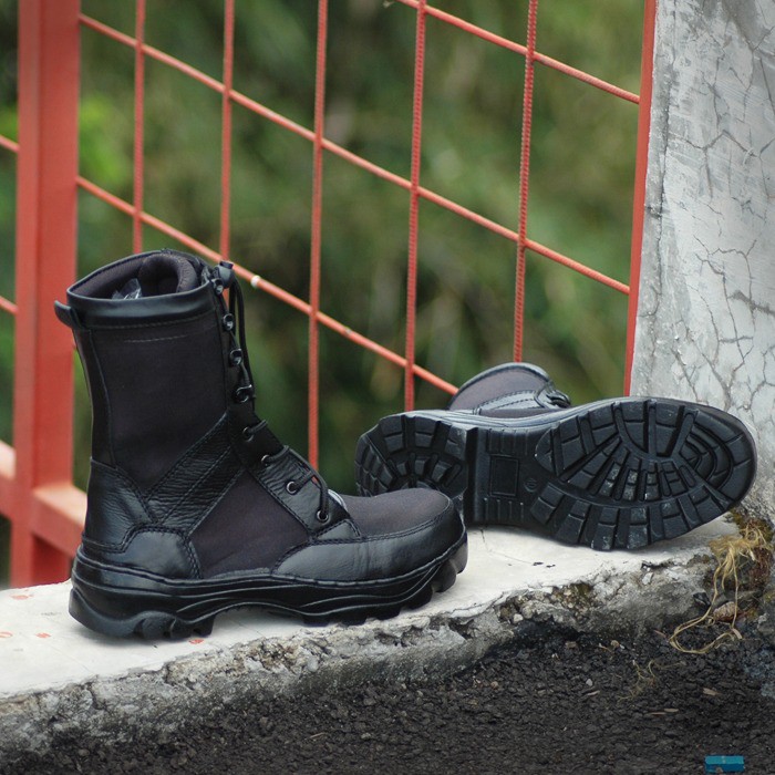 SEPATU PDL JATAH TNI PORLI ORIGINAL KULIT ASLI PAKE RESLETING