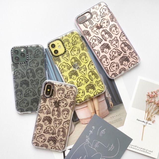 Casetify Black Portraits by Bodil Jane Case Casing Iphone 7 7+ 8 8+ X XR XS 11 PRO MAX