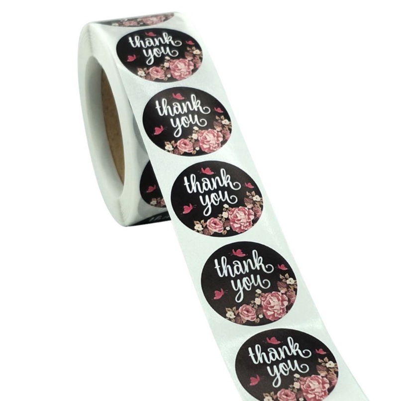 

Sticker Stiker Roll Label Cookies THANK YOU 30