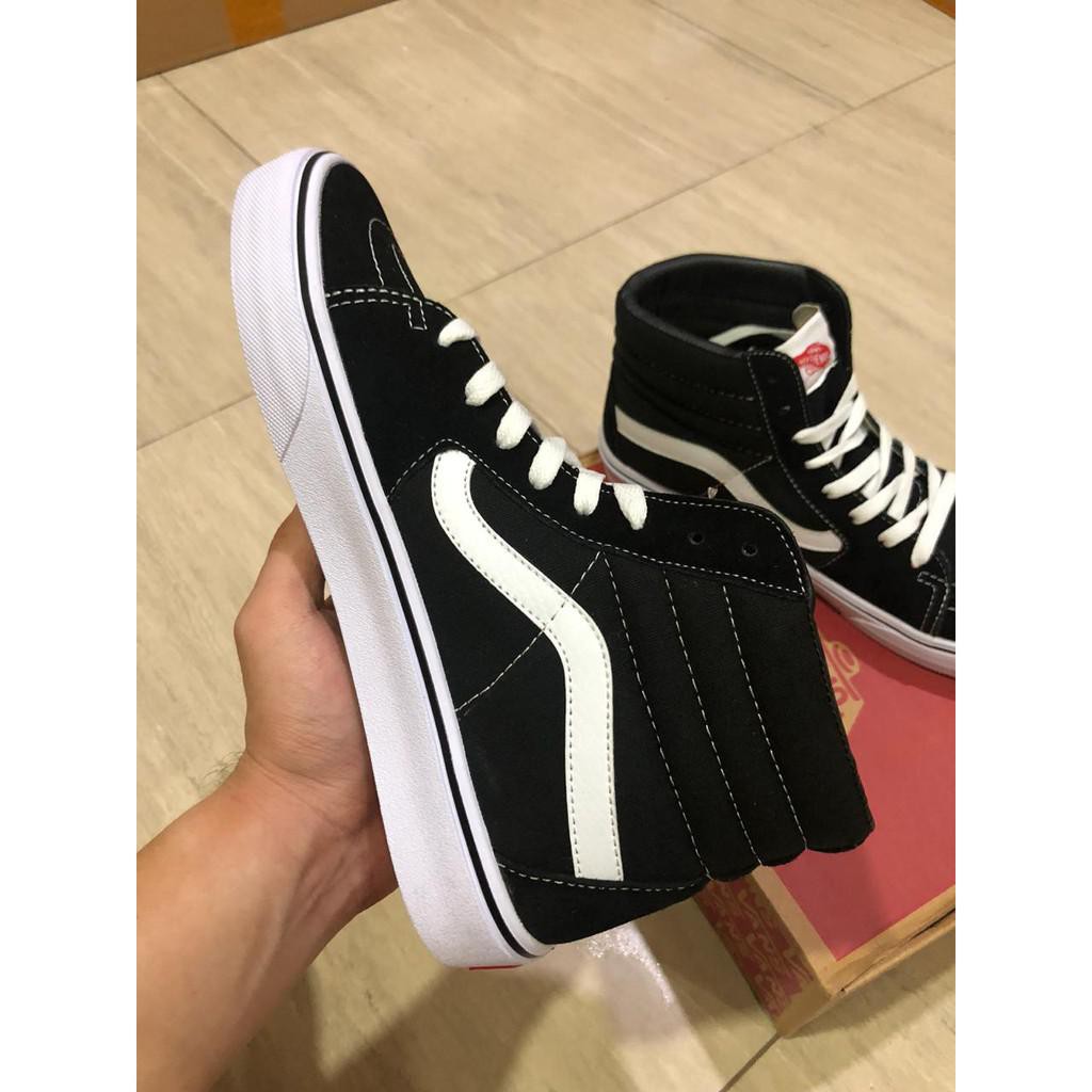 VANS SK8 HI BLACK WHITE