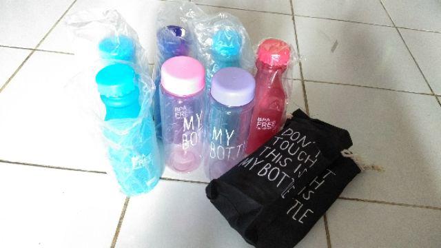 New My Bottle Bening Full Color + Free Black Pouch (sarung Hitam)