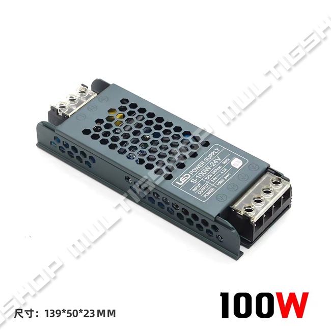 Power Supply Switching 24V 4.1A 100W Body Slim Hitam