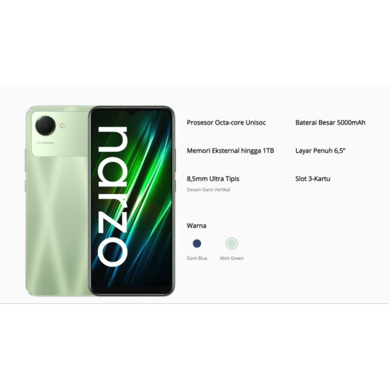 Realme Narzo 50i Prime 3/32 | 4/64 New Garansi Resmi Realme Narzo 50 i Prime